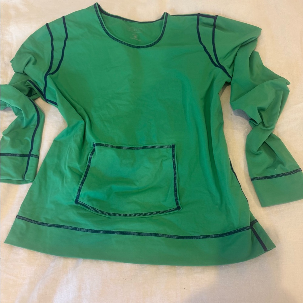 Athleta Green Swim Top